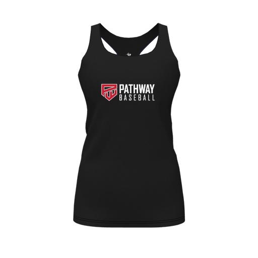 [FT0TRBBK-FYS-LOGO2] Decker Racerback Tank Top (Female Youth S, Black, Logo 2)