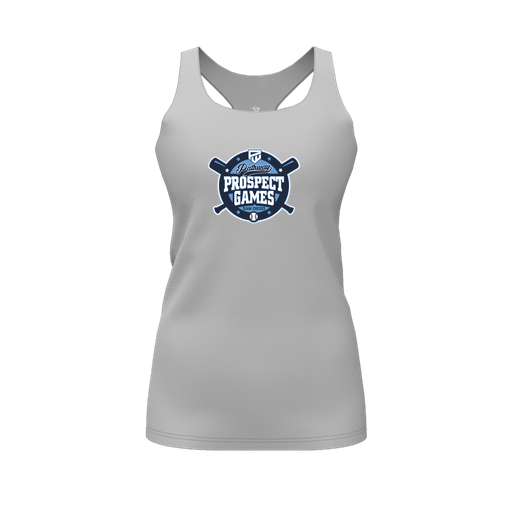 [FT0TRBGY-FYS-LOGO1] Decker Racerback Tank Top (Female Youth S, Gray, Logo 1)