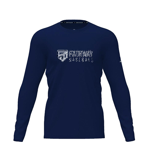 [FTLCDFNV-YXS-LOGO2] Dri Fit Performance T-Shirt (Youth XS, Navy, Logo 2, Long Sleeve)