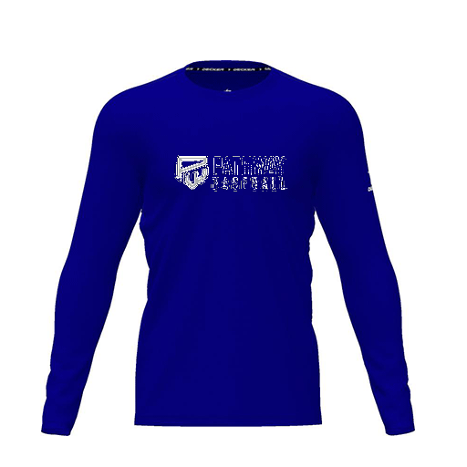 [CUS-DRIF-TEES-PER-CNK-LSL-RYL-YXS-LOGO2] Dri Fit Performance T-Shirt (Youth XS, Royal, Logo 2, Long Sleeve)