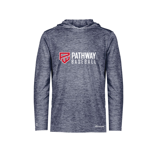 [FOLHCGNV-YS-LOGO2] Decker Youth Charge Hoodie (Youth S, Navy, Logo 2)