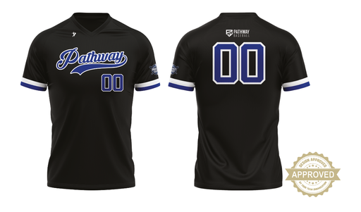 Black Team V-Neck Jersey