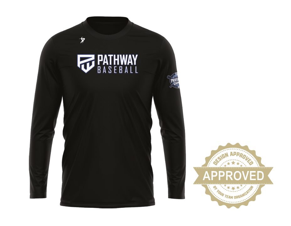 Black Team Long Sleeve Crew